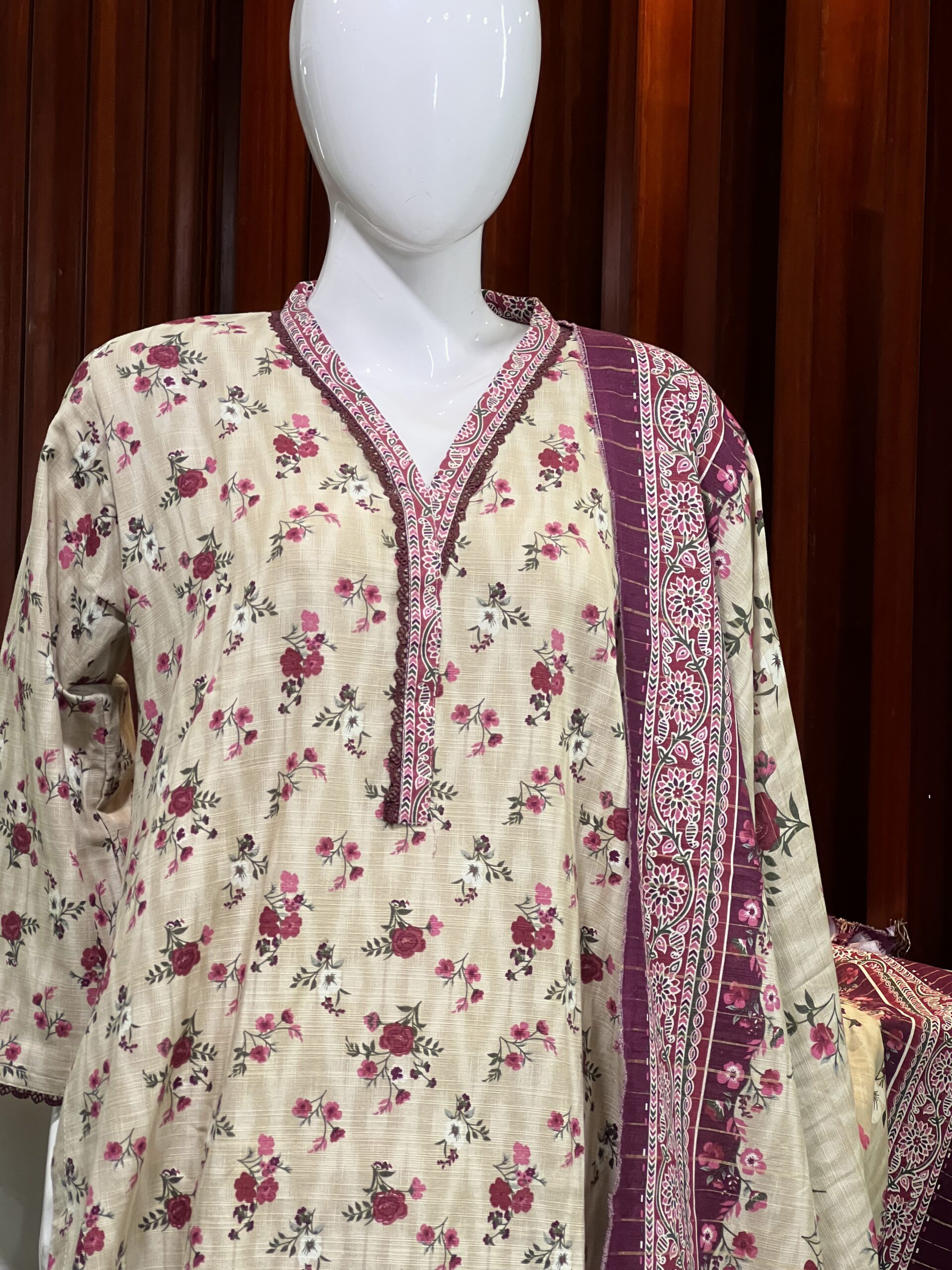 Bin Saeed Original 3 PC Khaddar - Image 2