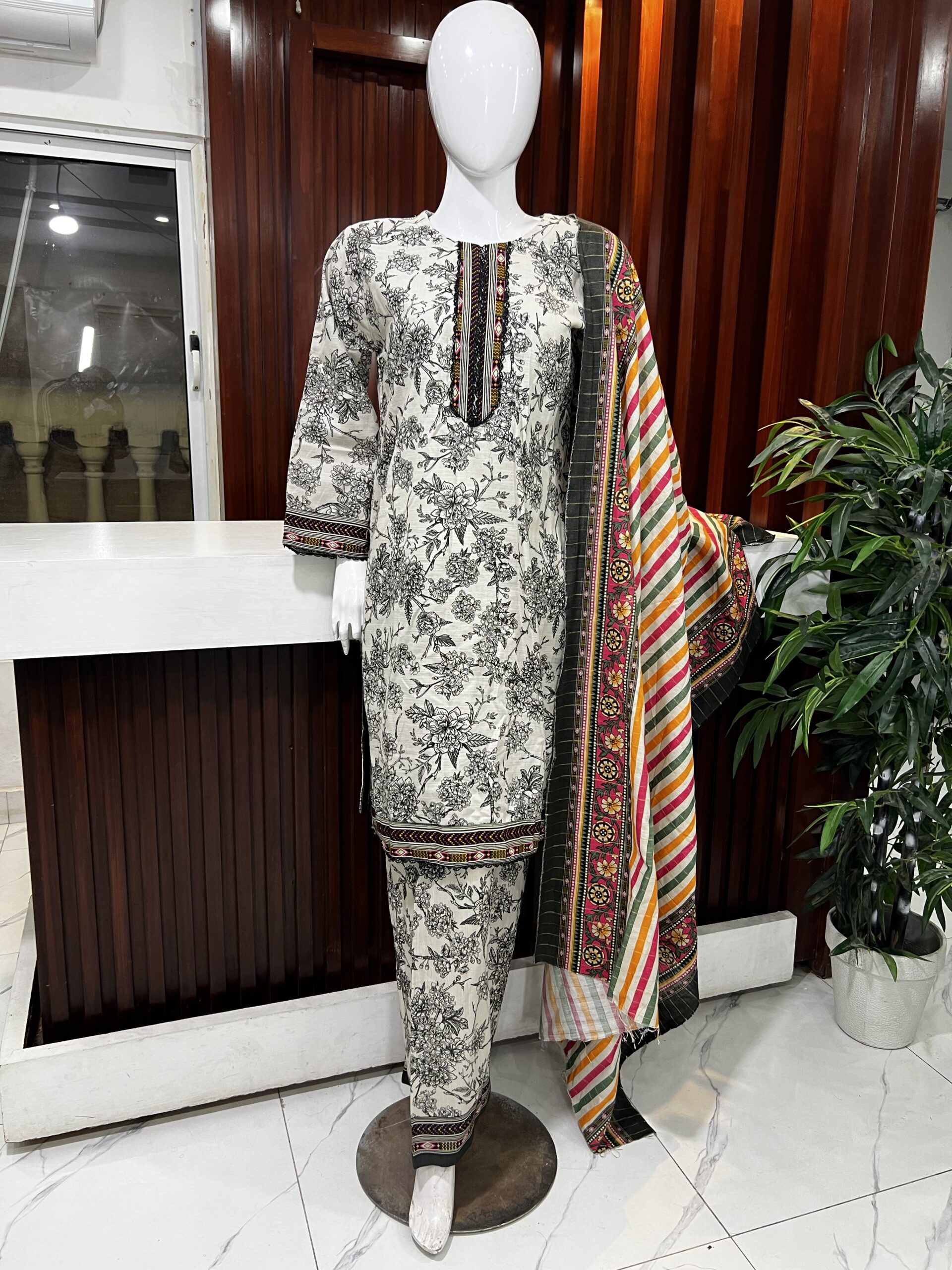 Bin Saeed Original 3 PC Khaddar